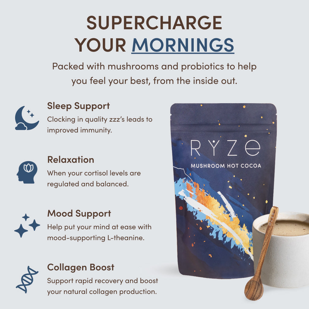 RYZE Nighttime Mushroom Cocoa Starter Bag I3