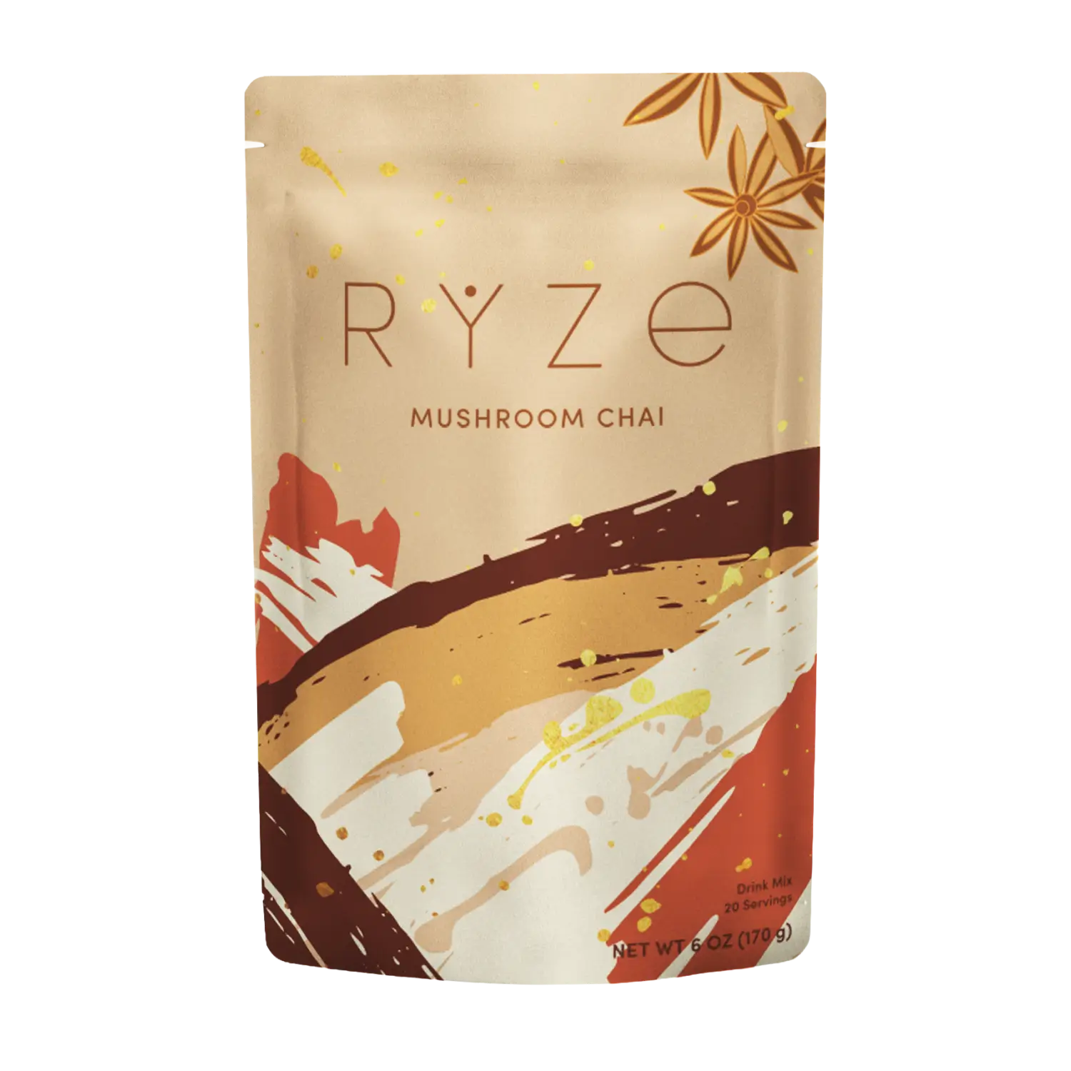RYZE Mushroom Chai — Organic Instant Chai with Reishi & Organic Black Tea, 20 Servings P3