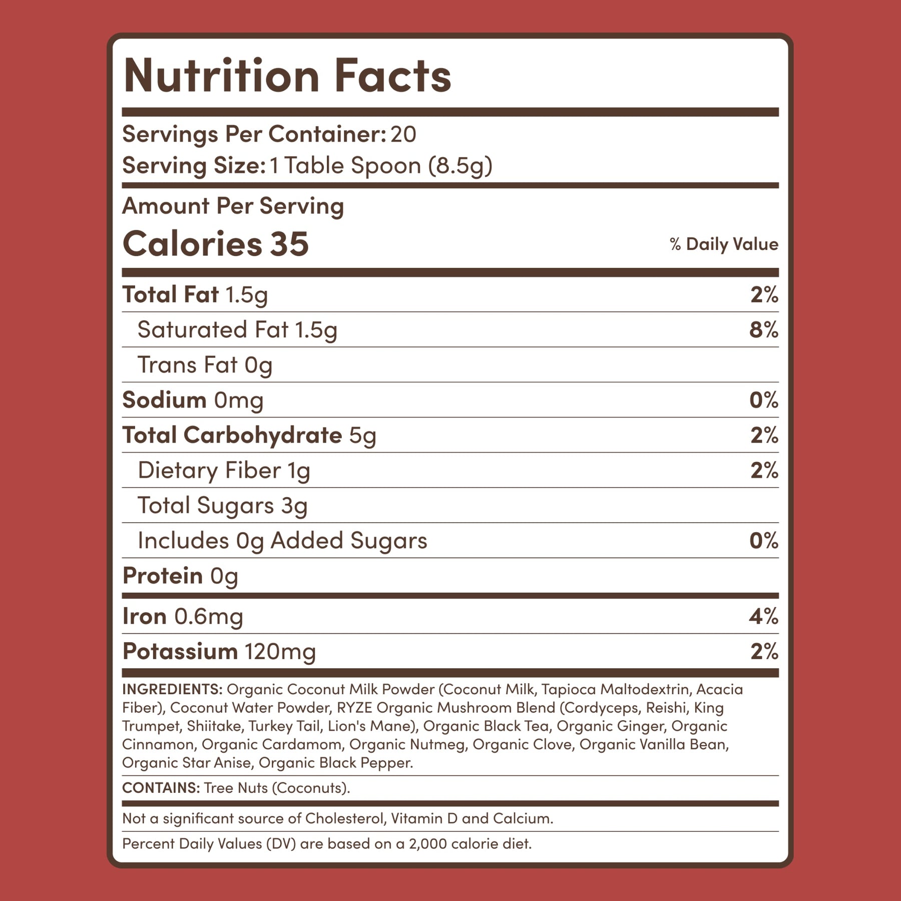 Mushroom Chai (20 Servings) U8