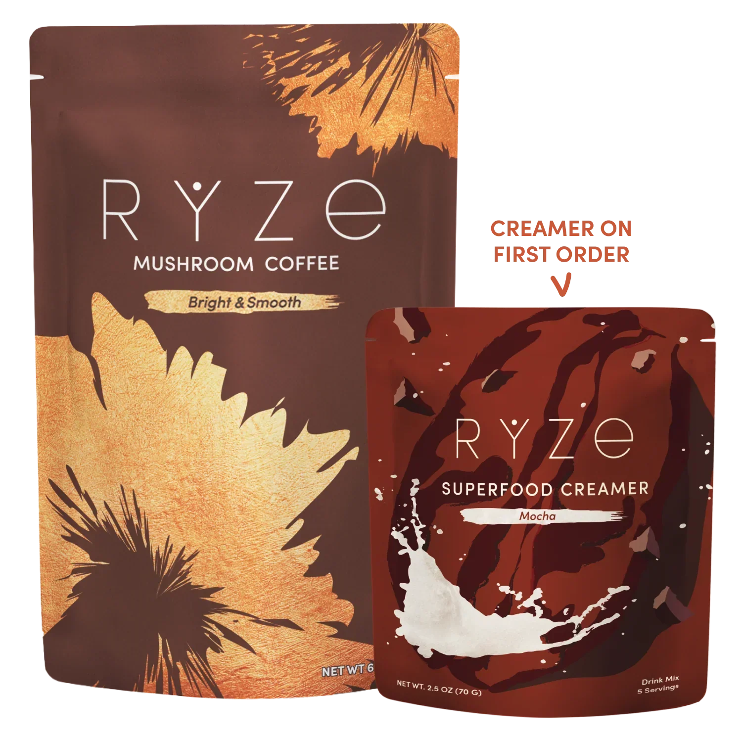 Mushroom Coffee + Mocha Creamer Set P3