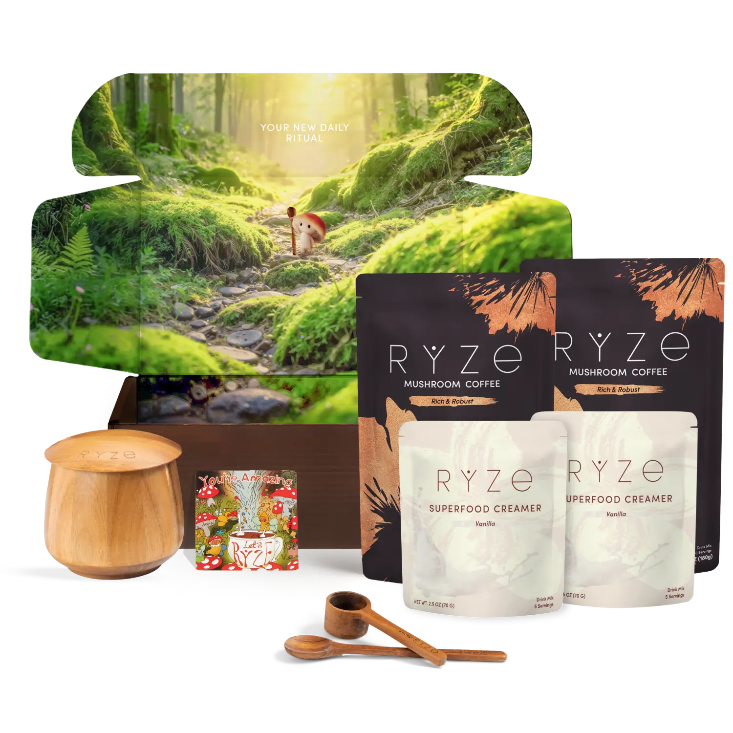 Ryze Dark Roast Ritual Set 3 Month Plan C0
