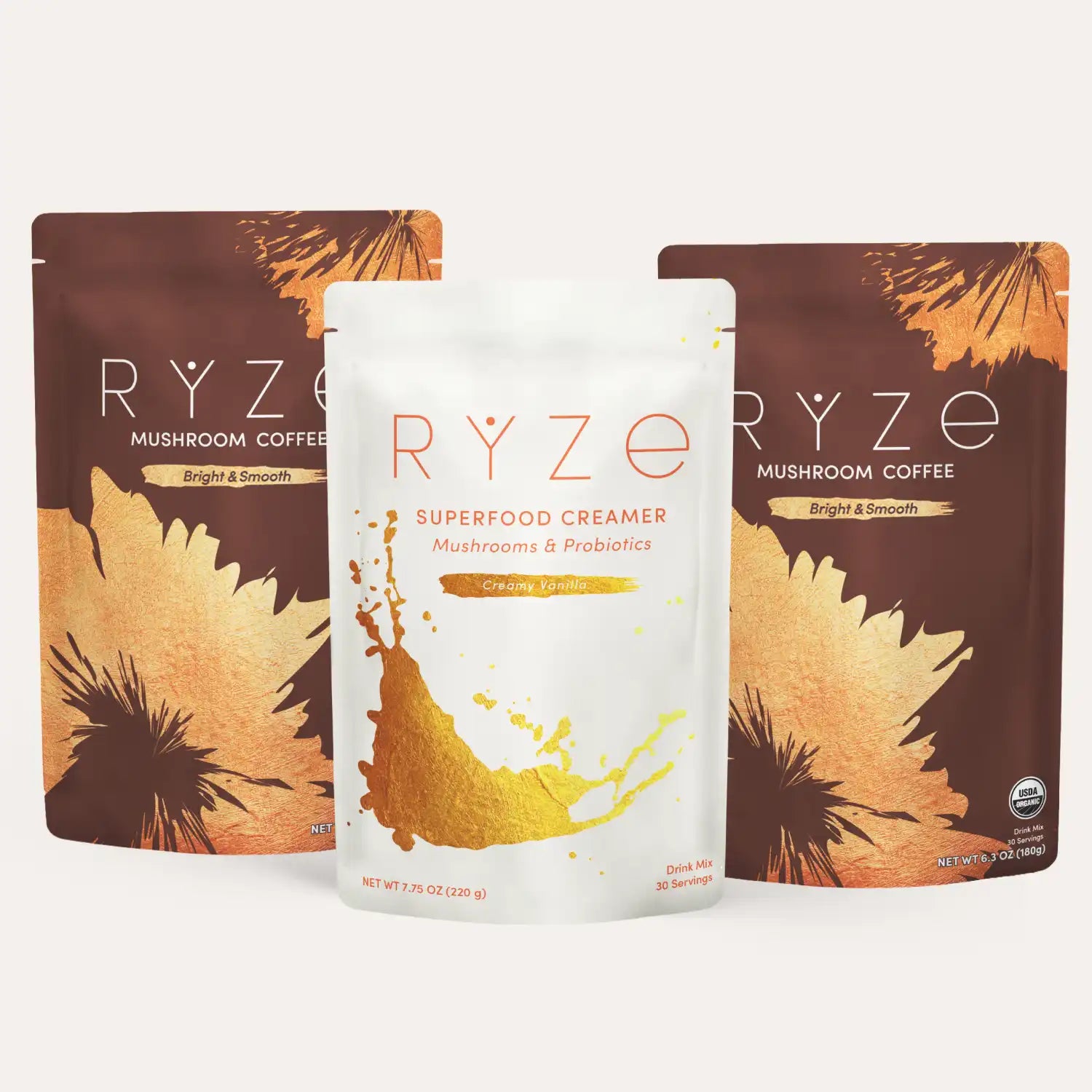 RYZE Starter Gift Set (2 Coffees + 1 Creamer) F2