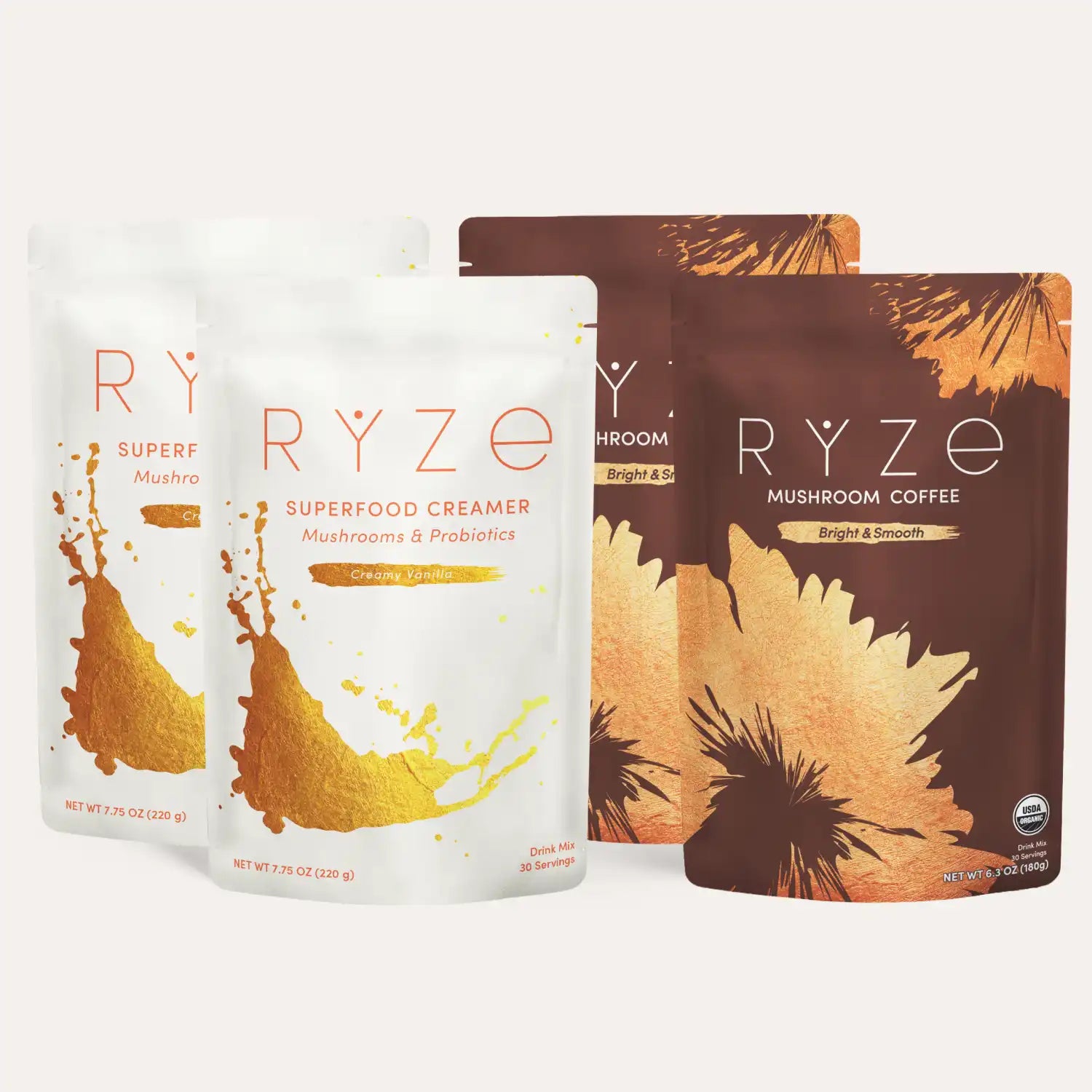 RYZE Lovers Gift Set (2 Coffees + 2 Creamers) O7