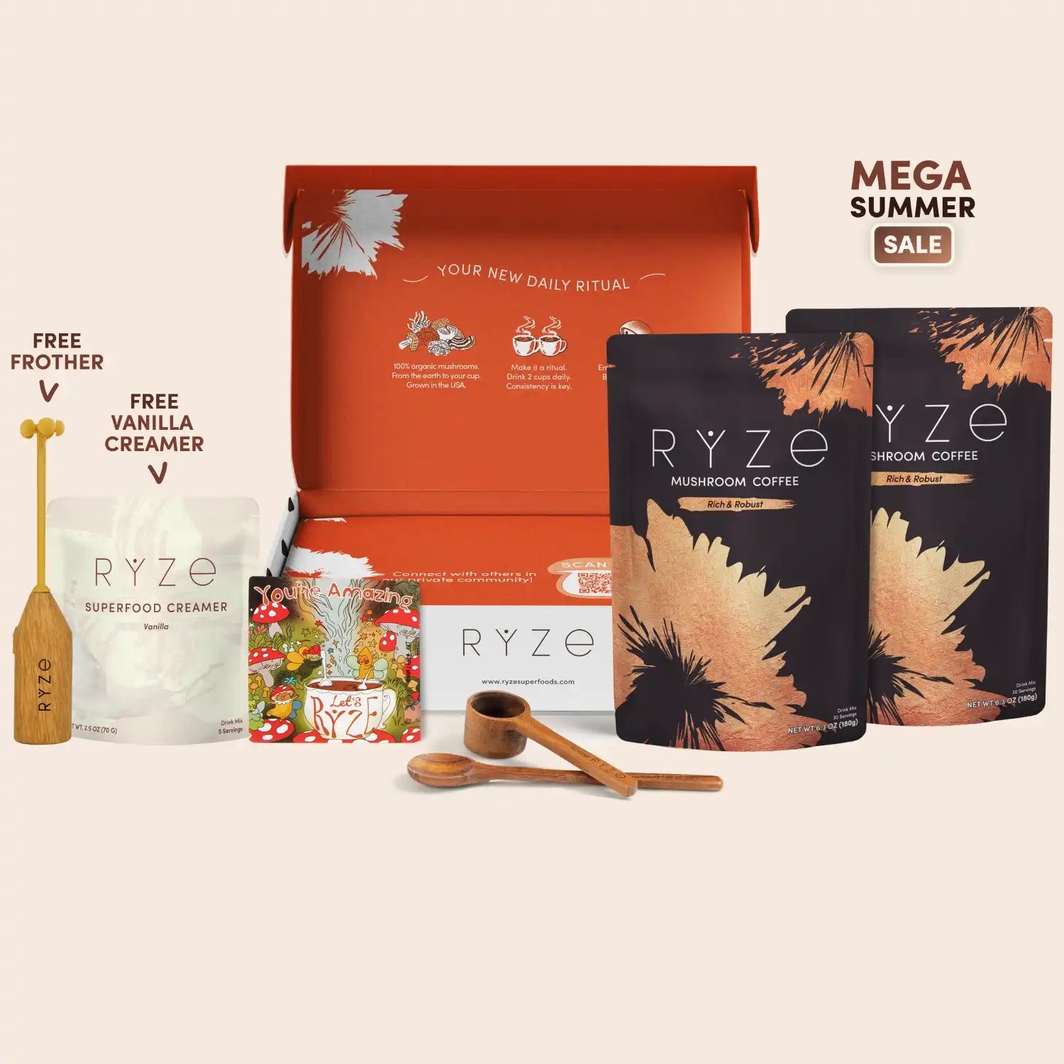 Mushroom Coffee Dark Roast Starter Kit (Upgrade) I9