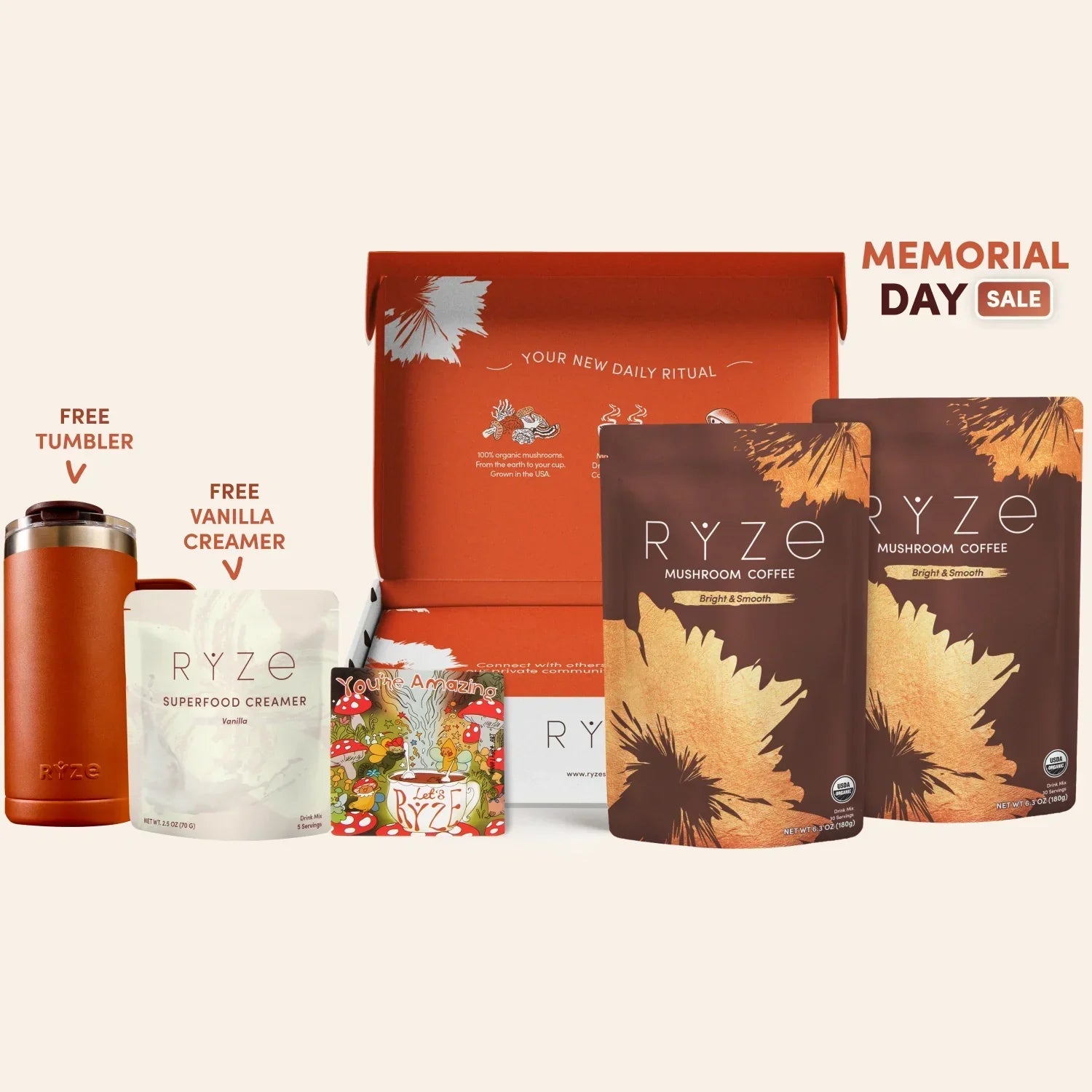 Mushroom Coffee Starter Kit 60 Serving P1